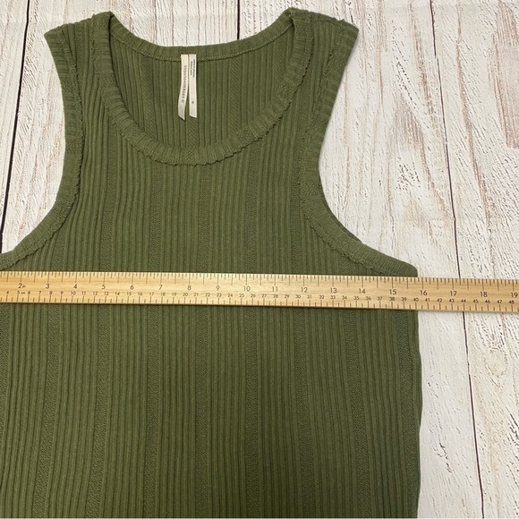 Anthropologie Sage Green Ribbed Tank Top XL - Picture 6 of 15